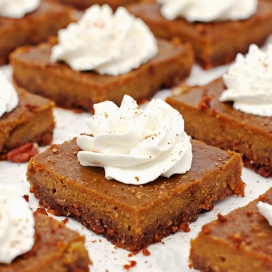 Pumpkin Pie Bars - Recipe photo by 2Teaspoons
