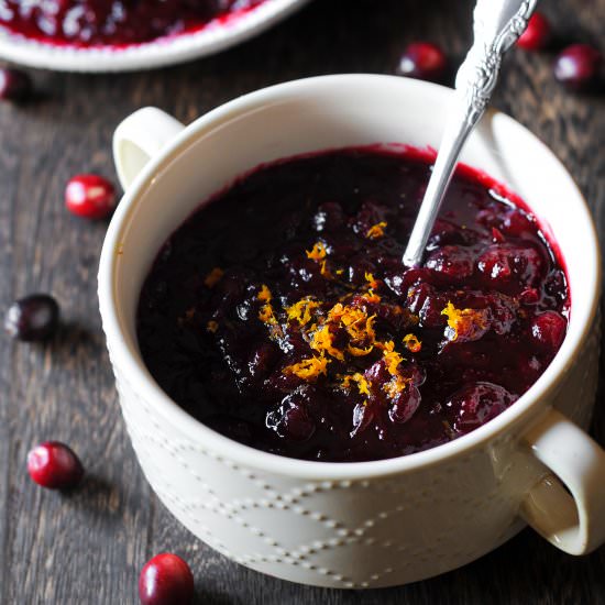 Grand Marnier Cranberry Sauce - Recipe photo by whatsinthepan