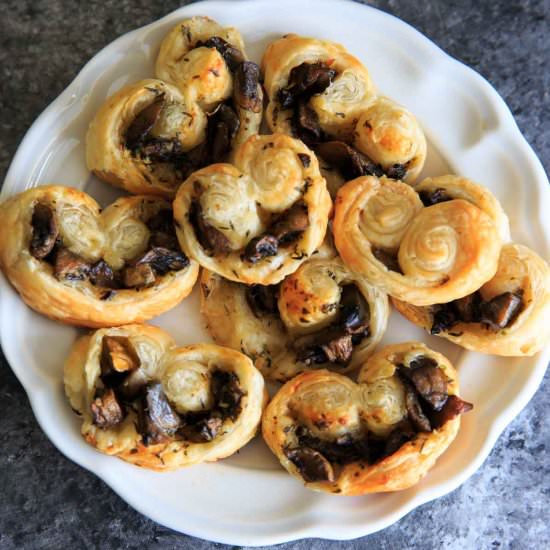 Savory Mushroom Palmiers - Recipe photo by trialandeater