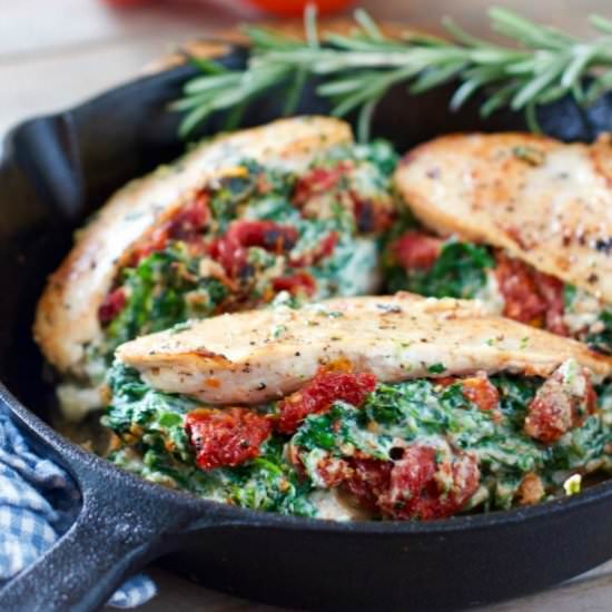 Ricotta and Spinach Stuffed Chicken - Recipe photo by laughingspatula.com