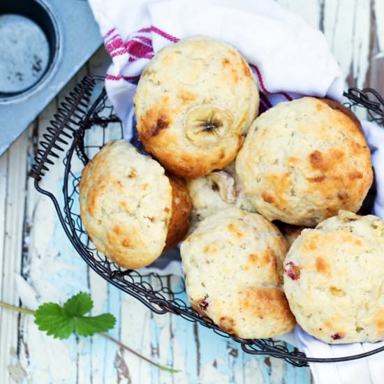 Strawberry Banana Protein Muffins - Recipe photo by ONEarmedMAMA