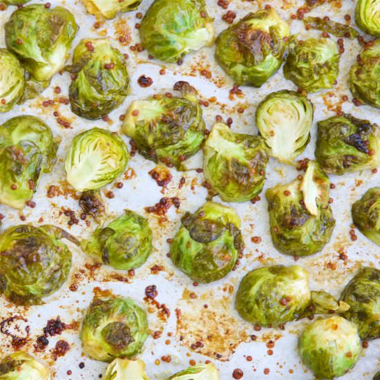 Honey Mustard Brussel Sprouts - Recipe photo by JBraddockRD
