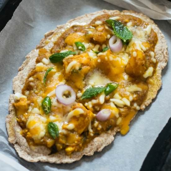Butter Paneer Naan Pizza - Recipe photo by cooking with sapana