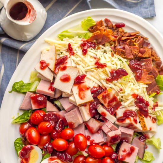 Thanksgiving leftovers chef salad - Recipe photo by Family Food on the Table