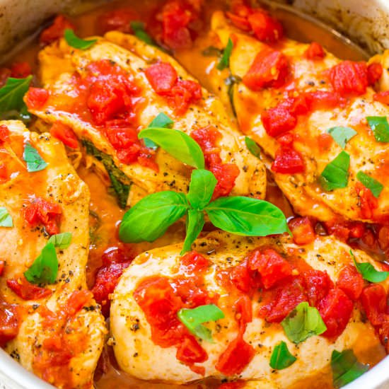 Caprese Stuffed Chicken - Recipe photo by Averie