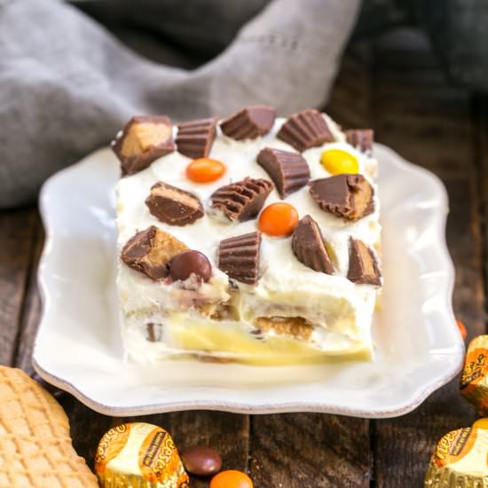 Peanut Butter Cookie Lasagna - Recipe photo by thatskinnychickcanbake