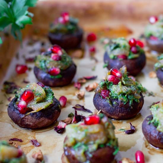 Paleo Bacon Herb Stuffed Mushrooms - Recipe photo by recipestonourish