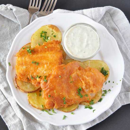 Mediterranean Fish & Chips - Recipe photo by Spain on a Fork