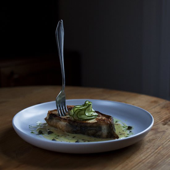 Atlantic Halibut & Saffron Velouté - Recipe photo by Nordic Provisions