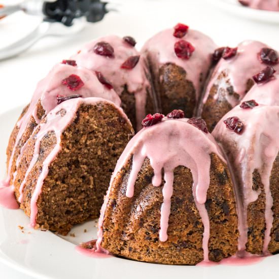 Chocolate Cranberry Cake - Recipe photo by platedcravings
