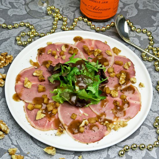 Festive smoked duck salad - Recipe photo by Culinaire bagage