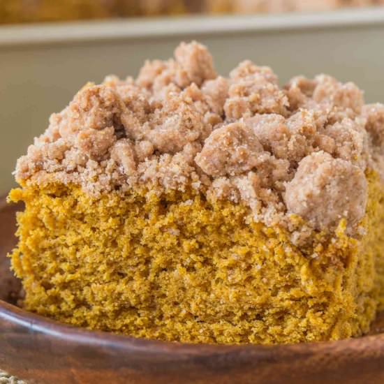 Pumpkin Crumb Cake - Recipe photo by dinnerthendessert