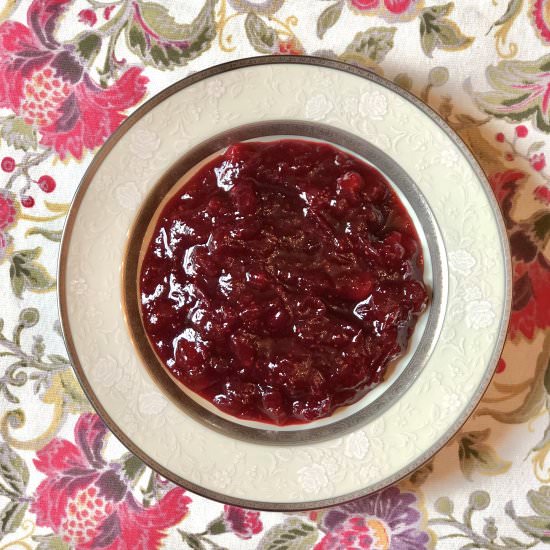 Holiday Cranberry Sauce - Recipe photo by thirstyradish