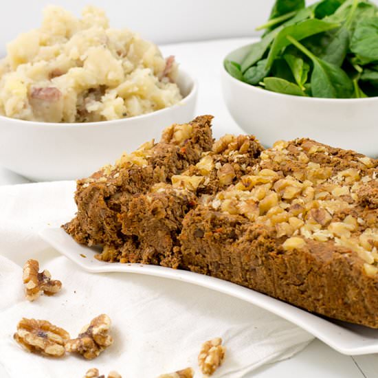 Vegan Walnut Lentil Loaf - Recipe photo by BitesOfWellness