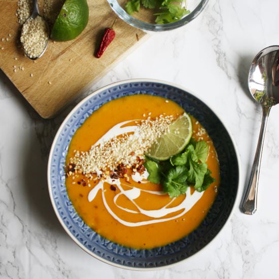 Sweet Potato Soup - Recipe photo by wishtodish