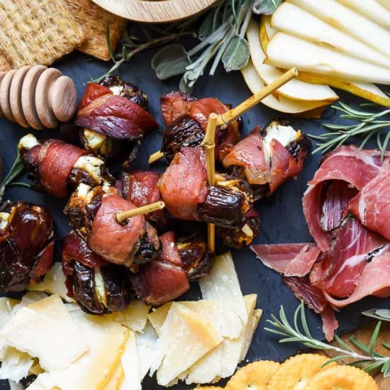 Speck Wrapped Goat Cheese Dates - Recipe photo by Neighborfood