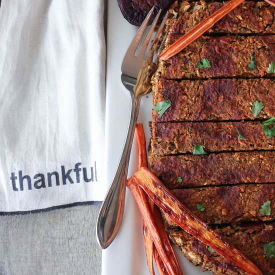 Lentil Vegetable Loaf - Recipe photo by kneadtocook