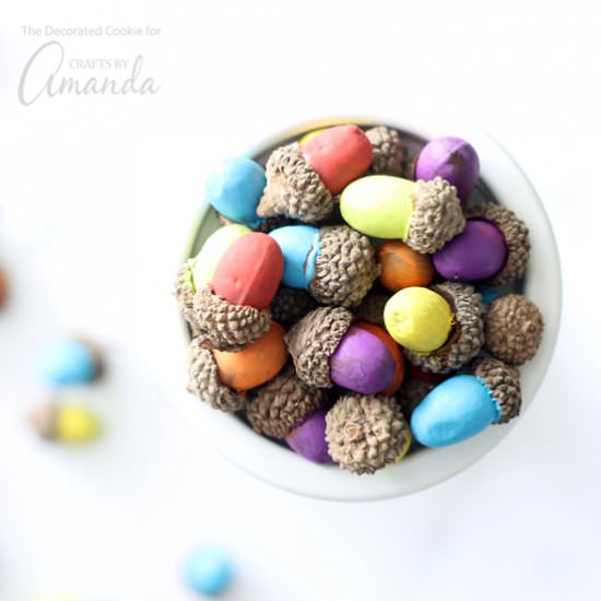 Painted Acorns - Recipe photo by amandascookin