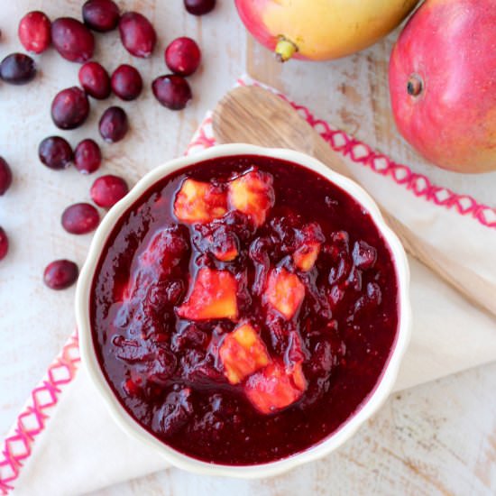 Chipotle Mango Cranberry Sauce - Recipe photo by Whitney Bond