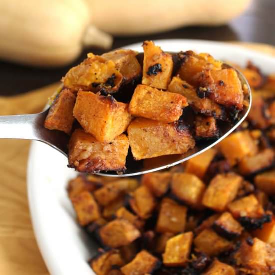 Roasted Butternut Squash {Cinnamon} - Recipe photo by TheNourishedFamily