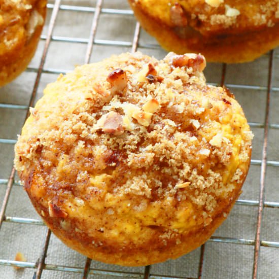Pumpkin Streusel Pancake Cups - Recipe photo by kitchenathoskins