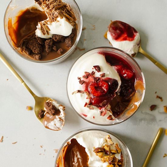 Chocolate Budino: Three Ways - Recipe photo by thewoodandspoon
