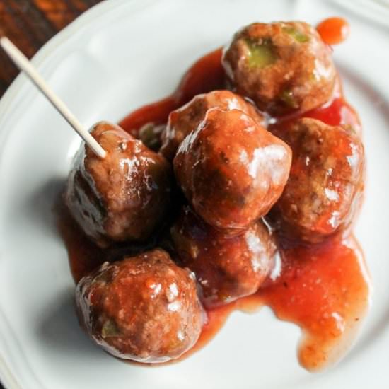 Chili Cranberry Meatballs - Recipe photo by Buy This Cook That
