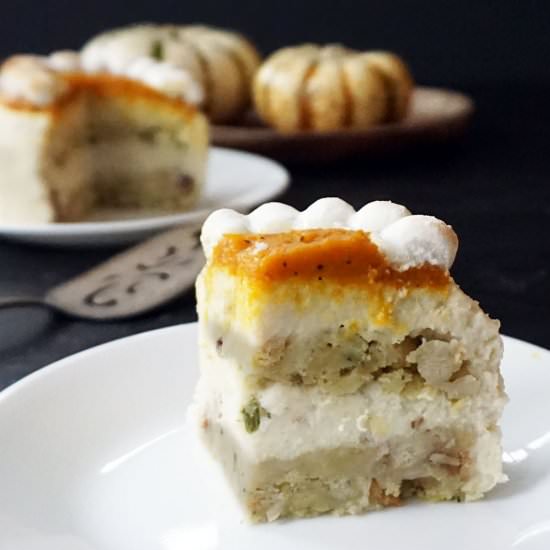 Leftover Thanksgiving Sides Cake - Recipe photo by bijouxandbits