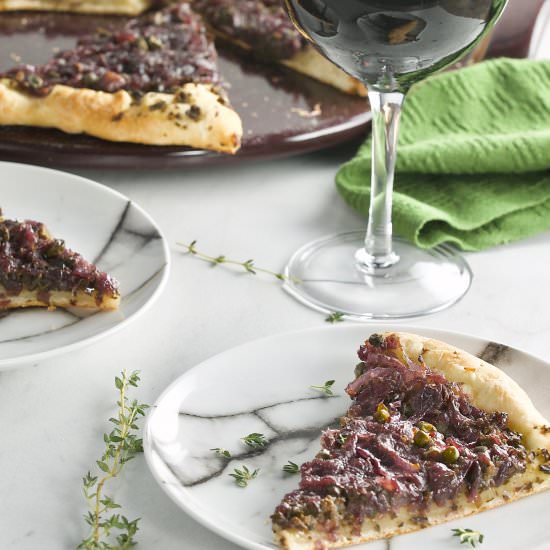 Pissaladiere French Pizza - Recipe photo by Homemade and Yummy