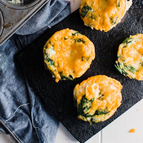 Cheesy Spinach Frittata Muffins - Recipe photo by dadwithapan