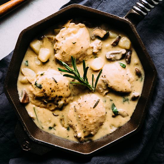 Creamy One Pan Chicken and Potatoes - Recipe photo by lifeasastrawberry