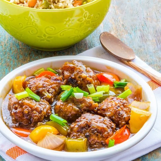 Veg Manchurian Restaurant Style - Recipe photo by Priyanka DK