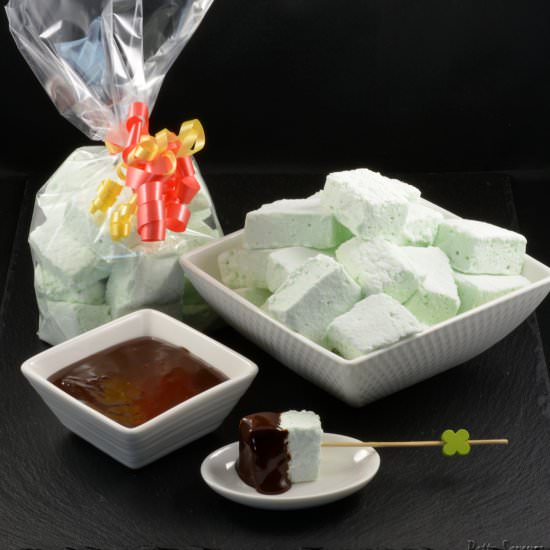 Homemade Mint Marshmallows - Recipe photo by pattysaveurs