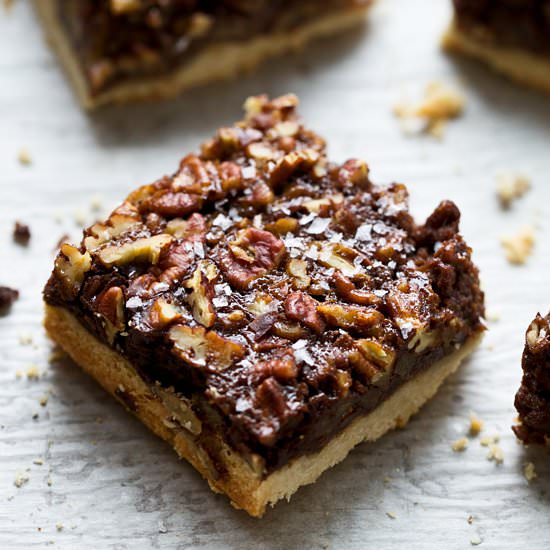 Brown Butter Pecan Bars - Recipe photo by cookingforkeeps