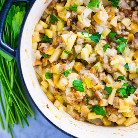 Sweet Harvest Stuffing - Recipe photo by LancFoodieGirl