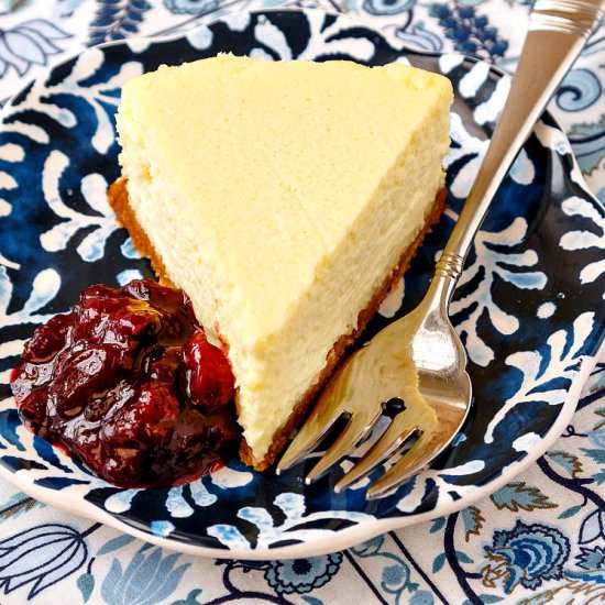 Roasted Corn Cheesecake - Recipe photo by onlinepastrychef