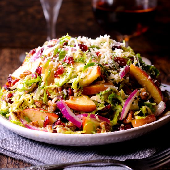 Honey Mustard Brussels Sprout Salad - Recipe photo by whatsinthepan