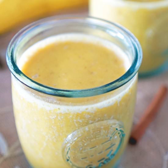 Pumpkin Pie Protein Smoothie - Recipe photo by Miss Nutritionista