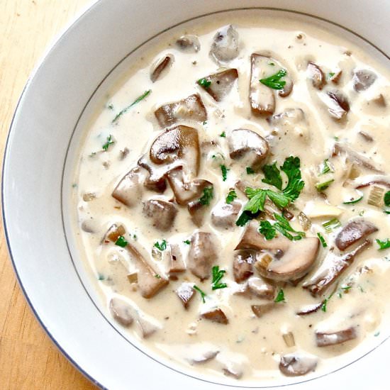 White Wine Mushroom Gravy - Recipe photo by YuliCooks