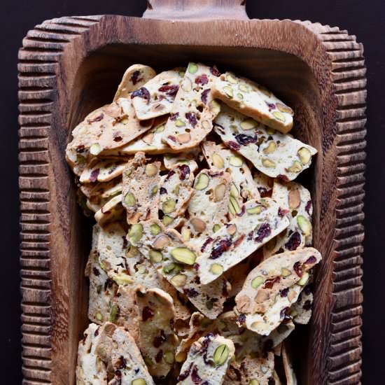 Cranberry Pistachio Biscotti - Recipe photo by shelovesbiscotti