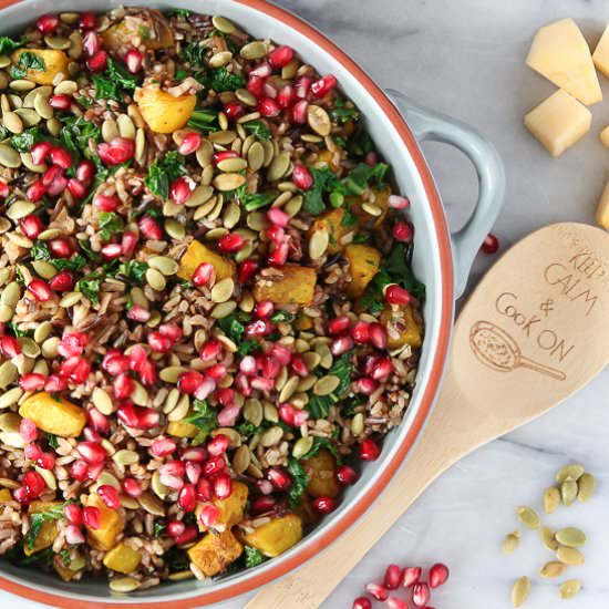 Harvest Wild Rice Salad - Recipe photo by Girl Heart Food