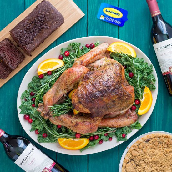 Rosemary and Orange Roasted Turkey - Recipe photo by Strawberry Blondie Kitchen