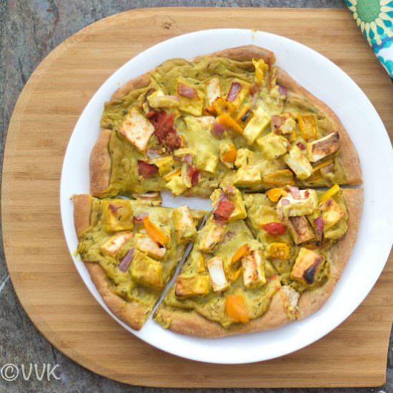 Shahi Paneer Pizza - Recipe photo by srividhya