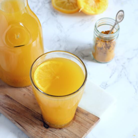 Chamomile and Turmeric Iced Tea - Recipe photo by The Candid Kitchen