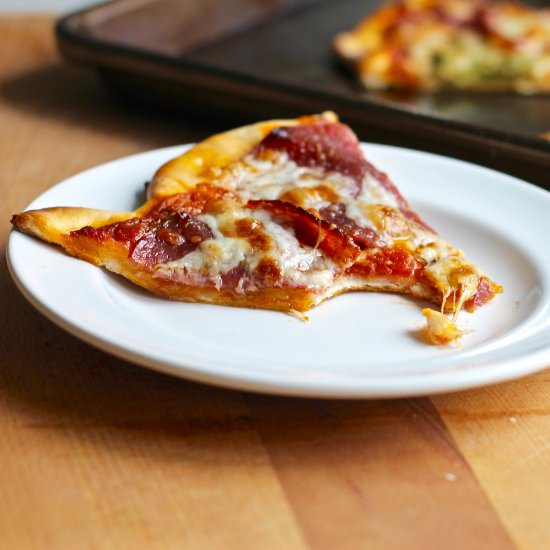 Two Ingredient Pizza Dough - Recipe photo by YuliCooks