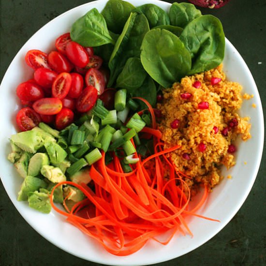 Healing Cauliflower Rice Bowl - Recipe photo by VeganVigilante