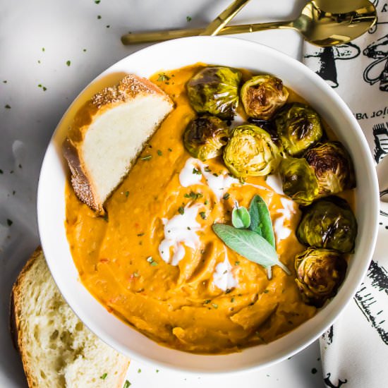 Red Pepper Sage Mashed Sweet Potato - Recipe photo by My Digital Kitchen