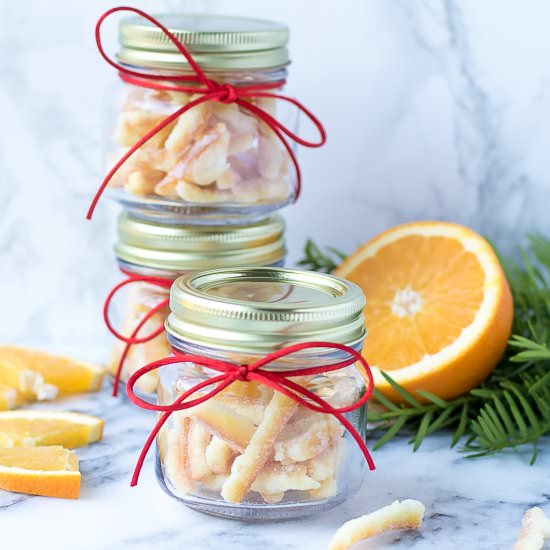 Candied Orange Peel - Recipe photo by lslfunblog