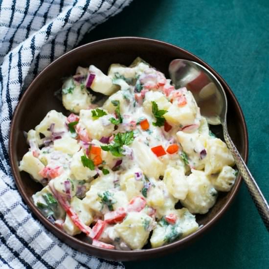 American Style Potato Salad - Recipe photo by cooking with sapana