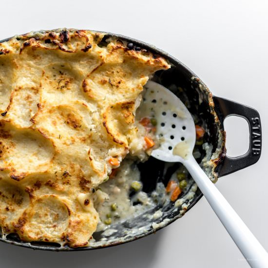 Potato Topped Turkey Pot Pie Recipe - Recipe photo by iamafoodblog